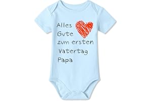 BesserBay Baby Kurzarm Strampler Body Alles Gute zum ersten Vatertag Geschenk Unisex 0-12 Monate