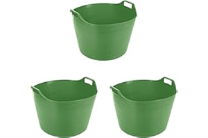 M1SS Flexi Tub - Lime Green, 75 Litre, Plastic, Round, Tub, BUCKET