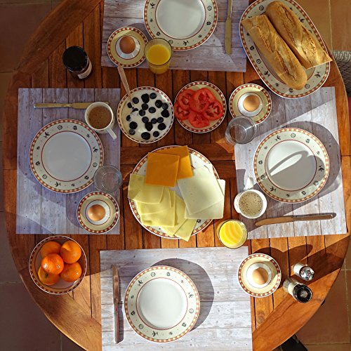 Papier-Tischset „Holz hell“,“used-look“, „shabby-chic“, in DIN A3, dv_121 – Ideal als Unterlage für Teller, Besteck und Gläser | Tisch Tischset Tischdecke Platzmatte Platz Esstisch Menü Essen Dinner #detailverliebt - 5