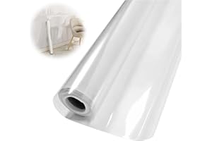 RAYKCE Spritzschutz Folie Küche Selbstklebend, Küchenrückwand Folie - Wandschutzfolie Elektrostatisch Folie Selbstklebend Transparent Wandfolie Selbstklebend, für Wände Küche Möbel Büro 40CM × 200CM