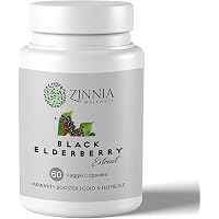 Zinnia Black Elderberry Extract capsules to Boost Immunity - 60 veggie capsules