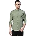 Dennis Lingo Men's Solid Slim Fit Casual Shirts