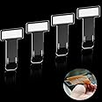 Devenirriche 4 Pcs Windshield Ticket Holder, Parking Ticket Holder Car Windscreen Permit Ticket Transparent Parking Ticket Clip for Car, Van and Caravan Windscreen