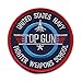 Produktbild USA TOP GUN Navy Fighter Weapons School 45 mm US Patch Aufnäher Aufbügler 0502 A