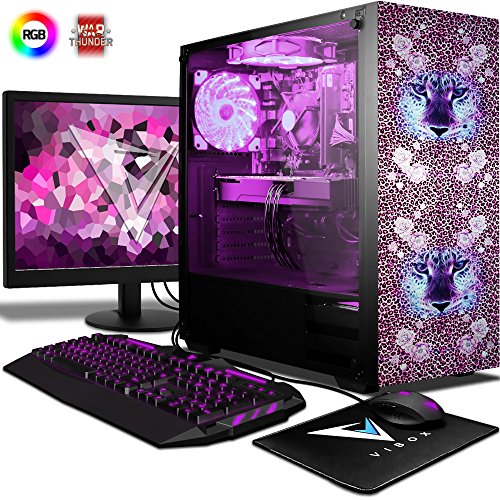 VIBOX Kaleidos RMR760-141 Gaming PC Ordenador de sobremesa con Cup n de Juego 22 HD Monitor 4 3GHz Ryzen 8-Core Radeon RX 560 Tarjeta Grafica 32GB DDR4 RAM 240GB SSD 2TB HDD Sin OS VIBOX Kaleidos RMR760-141 Gaming PC Ordenador de sobremesa con Cup n de Juego 22 HD Monitor 4 3GHz Ryzen 8-Core Radeon RX 560 Tarjeta Grafica 32GB DDR4 RAM 240GB SSD 2TB HDD Sin OS