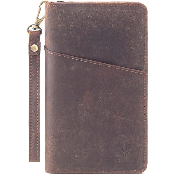 Visconti Heritage-12 Soft Light Leather Checkbook Wallet - Slim Mens Wallet With Zippered Compartment