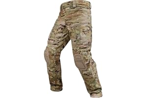 SINAIRSOFT Taktische Hose mit Knieschonern, für Herren, Airsoft, Paintball, Jagd, Outdoor, mehrere Taschen, Arbeitshose, Cargohose, Wanderhose