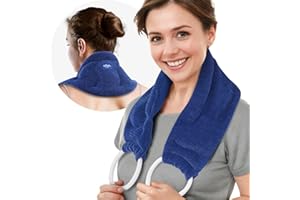 ‎HILPH Hilph Extra Lang Wärmekissen Nacken Körnerkissen mit 2 verstellbaren Griffen, Natürliche Feuchtwärme Nackenkissen, Nackenwärmer Halswärmer zur Schmerzlinderung, Näcken Schulter, Rücken