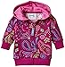 Kite Kids Baby-Girls Paisley Zip Hoodie, Pink (Raspberry), 6-9 Months (Manufacturer Size:6-12 Months)