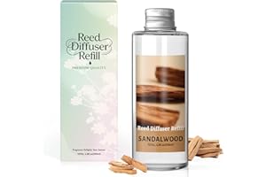 SCENTORINI Zapach do pomieszczeń, drzewo sandałowe, 200 ml, butelka uzupełniająca do odświeżacza powietrza – długotrwały aromat do salonu, sypialni, łazienki