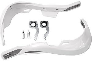 ICTRONIX ICT Ronix Paire Blanc 7/8" 22 mm — 1 1/8" 28 mm Moto/ATV Bike Hand Protections Gants de Protection Coudières Protection Universelle