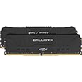 Crucial Ballistix BL2K16G32C16U4B 3200 MHz, DDR4, DRAM, Desktop Gaming Speicher Kit, 32GB (16GB x2), CL16, Schwarz