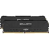 Crucial Ballistix BL2K8G32C16U4B 3200 MHz, DDR4, DRAM, Desktop Gaming Speicher Kit, 16GB (8GB x2), CL16, Schwarz