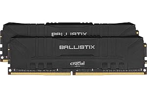 Crucial Ballistix BL2K8G32C16U4B 3200 MHz, DDR4, DRAM, Memoria Gamer para Ordenadores de sobremesa, 16GB (8GB x2), CL16, Negro