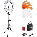 NEEWER Luce ad Anello LED 48cm Esterno 55W 5600K Dimmerabile con Stativo di Luce, Ricevitore Bluetooth per Smartphone, Youtub