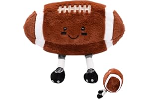 FCXVXCL Rugby Ball Plushies Toy, Collectible Rugby Soft Toy Rugby Pillow Stuffed, Cute Sports Theme Plush Toy Pillow, Soft Stuffed Sports Decor Gift for Teen Girls Boys