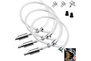 JinRui-T Brake Bleeder Hose One Way Check Valve 3PCS Brake Bleeding Tool for Motorcycle Clutch,Hydraulic Brake System Fluid Bleeder Kit,One Way Brake Bleeder Valve for Car Motorbike