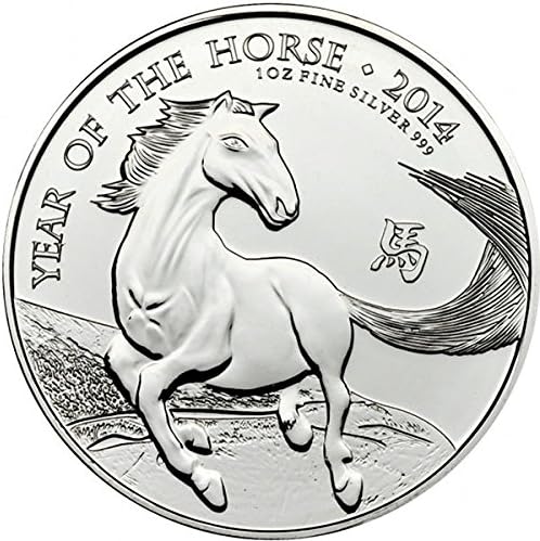 Uk Year Of The Horse Lunar Series 2014 Silver Coin