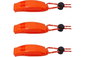 Eshan Whistles with Reflective Lanyard Emergency Whistle Loud Alarm for Safety Camping Hiking Hunting Fishing Swimming Dog Training Coach Referee Police Women Elder