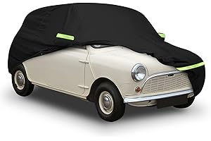 SOEKODU Impermeabile Copriauto Sostituzione per Austin Mini Saloon 1959-2000, 300D Copertura Completa per Auto per Interni ed Esterni con Porta con Cerniera e Cinturino Antivento