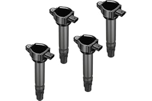 BDFHYK Ignition Coil Pack UF557 Set of 4 Compatible with Chrysler 200 Sebring Dodge Avenger Caliber Journey Jeep Compass Patriot 1.8L 2.0L 2.4L L4 Replacement for IC637 IC637SB 921-2108