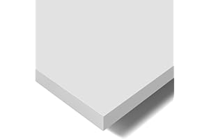 ‎POKAR POKAR Tischplatte 2,5 cm Massiv Schreibtischplatte Bürotischplatte für Schreibtisch, Esstisch, Lichtgrau, 160 x 80 x 2,5 cm