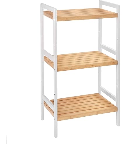 Scaffale Woody 3 Piani Maury's - Legno Naturale - 80x26x49 Cm - Noce - Per Casa O Ufficio - Foto 2