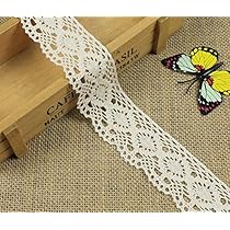 Nastro In Pizzo PATIKIL 5 Yard - Cotone Per Matrimoni E Fai Da Te
