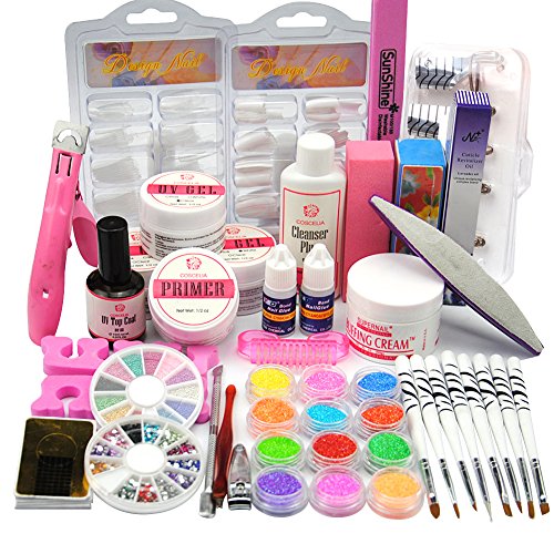 Coscelia UV Gel Set Nagelstudioset Nageldesign Starterset profi Nagelset Muttertag Geschenk