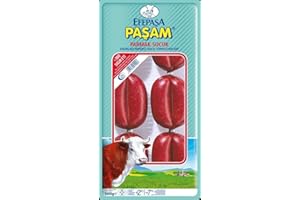 HYMOR Efepasa Pasam Parmak Sucuk - 1x 1kg - Halal Knoblauchwurst aus 100% Rindfleisch, traditionell luftgetrocknete türkische Spezialität für Sucuk-Baguette, Menemen, Pizza und Rührei (2)