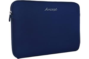 Aucase Laptop Case Sleeve 13.3 14 Inch, Thickest Lightest Water Resistant Neoprene Protective Laptop Bag for Men and Women, Compatible with MacBook 15.3''/ Air 15'' M3 M2, Chromebook
