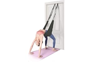 Xemz Fitness Yoga Stretching Strap, Adjustable Leg Stretcher Back Bend Assist Trainer, Improve Leg Waist Back Flexibility Home Gym Equipment for Rehab Pilates Ballet Cheerleading Splits Gymnastics