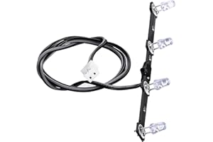 AXspeed Luce anteriore a LED 4 LED Faretto Lampada per Tamiya Trattore Actros 3363 56348 1/14 RC Truck