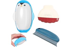 ITYOOS 3 Pezzi Lint Roller, Sticky Roller Riutilizzabile, Spazzola Leva Pelucchi Vestiti, Togli Peli Animali, Rimuove i Peli da Lenzuola, Divani, Vestiti e Animali Domestici