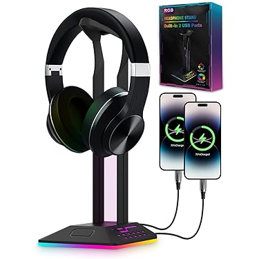 Support Casque Moderne En Plastique Rigide - Pour Gamers Et DJ - Neuf