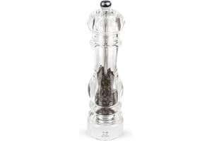 PEUGEOT Nancy manuell pepparkvarn, klassisk slipgradinställning, höjd: 22 cm, akryl, transparent, 900822