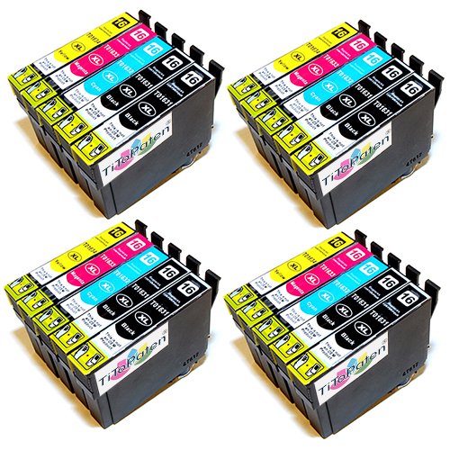 20x Epson Workforce WF 2540 WF kompatible XL Druckerpatronen - 8xSchwarz-4xCyan-4xMagenta-4xGelb - Patrone MIT CHIP !!!