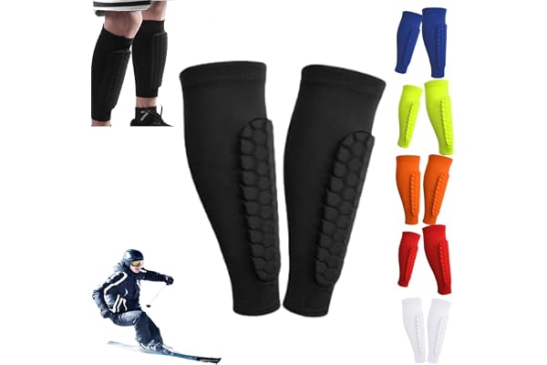 Protege Tibia Ski,Chaussette Protege Tibias, Ski Shin Guards,Antichoc Shin Defender Guards,pour Les Sports de Plein Air