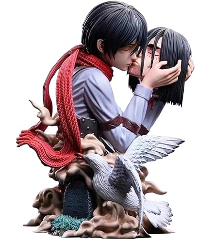 3 stuks Eren Jaeger/Levi-figuur, standbeeld, 15 cm, anime-karakter, actiefiguur, pvc, beweegbaar en veranderbaar, voor fans, desktop, ornament, decoratie