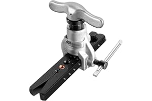 Flexzion Bördelgerät für Rohre und Leitungen, Bördelwerkzeug Winkelbieger mit Schnellspannvorrichtung Reparatur Aluminium 45 Grad 3/16"-3/4"