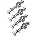 TAODAN 4 Set Sign Post Mounting Bolts Hardware Accessories Set 304 Stainless Steel Sign Attachment Kit for Stop Signs Traffic Signs