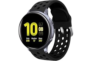 Syxinn Pasek do zegarka Galaxy Watch Active/Active 2 40 mm, 44 mm, Galaxy Watch 4/4 Classic/Watch 3 41 mm, silikonowy pasek sportowy do zegarka Galaxy Watch 42 mm/Gear Sport/S2 Classic