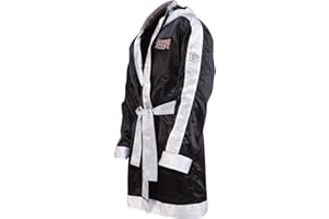 PAFFEN SPORT Peignor de Boxe avec Capuche dans Un Look Soie pour la Boxe, Le Kickboxing, la Boxe Thai et Autres Arts Martiaux