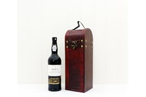 FINE FOOD STORE 70cl Dow's Trademark Finest Reserve Port in a Wooden Replica Antique Keepsake Chest - Gift Ideas for Mum, Valentines, Mothers Day, Birthday, Anniversary, Corporate and Business, Dad, Fathers Day, him, her