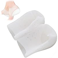 QAZRFVPXF 1 Para Fersenschutz Silikon Gel Fersenpolster Fersensporn Einlagen Unsichtbare Fersenliftpolste für…