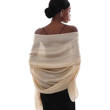 PAIHUIART Sciarpa Donna Scialle Uomo Invernale Sciarpa di Seta da Viaggio Trasparente in Chiffon Solido Coreano per Le Vacanze Sciarpa di Seta Femminile Sottile Lunga Protezione Solare 160X50 Cm Ne