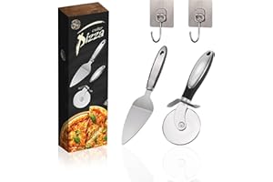 SNZ Cortador Pizza, Cortapizzas, Pizza Cutter con Acero Inoxidable, Cortador de Pizza, Corta Pizza Profesional, Fácil De Limpiar, para Pizza Pastel y Pan