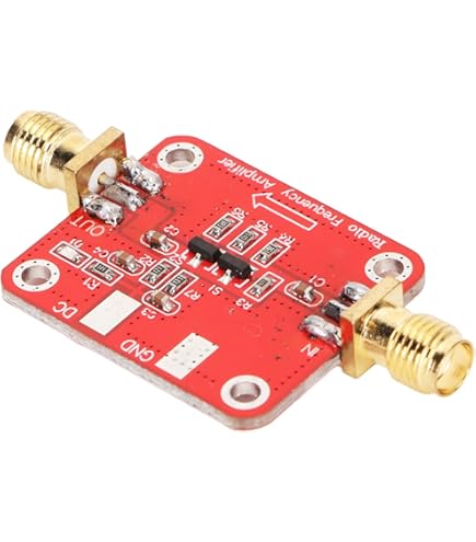 Amplificateur Large Bande RF - ASHATA - 60 DB - Faible Bruit - 12V Recommandé - Utilisation