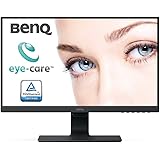 BenQ GW2480 24 Inch 1080p Eye Care LED IPS Monitor, Anti-Glare, HDMI, B.I. Sensor for Home Office - Black