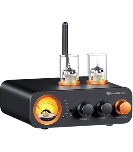 Fosi Audio T3 真空管アンプ Fosi Audio T3 2.1 Channel Tube Bluetooth 5.0 Stereo Receiver
